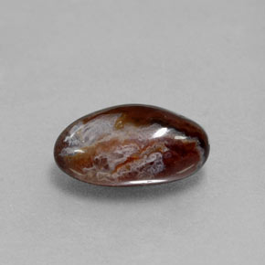 Agate de feu multicolore naturelle forme fantaisie, 2,17 ct, opaque