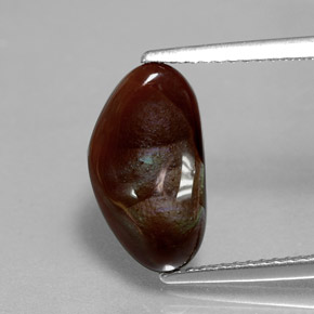 Agate de feu multicolore naturelle forme fantaisie, 2,44 ct, opaque