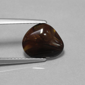 Agate de feu multicolore naturelle forme fantaisie, 1,80 ct, opaque