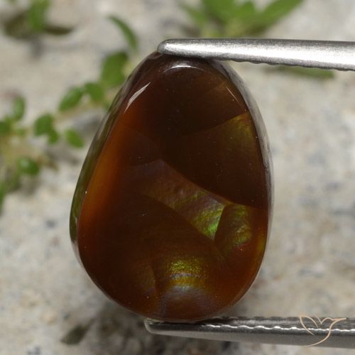 5.29ct Naturel Multicolore Agate de feu, Fantaisie, Translucide