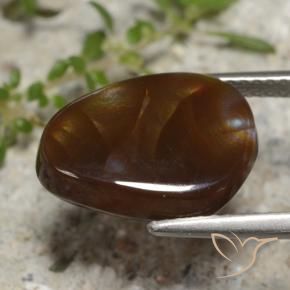 Agate de feu Multicolore naturelle Fantaisie, 5.29 ct, Translucide