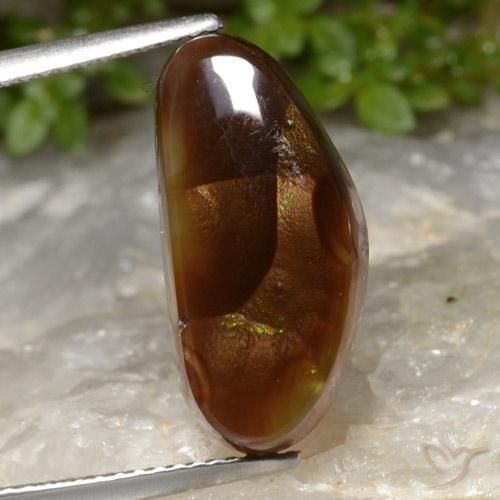 7.02ct Naturel Multicolore Agate de feu, Fantaisie, Translucide