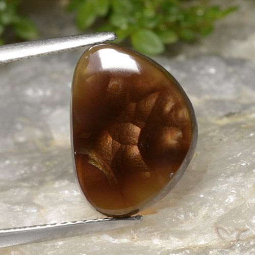 4.54ct Naturel Multicolore Agate de feu, Fantaisie, Translucide