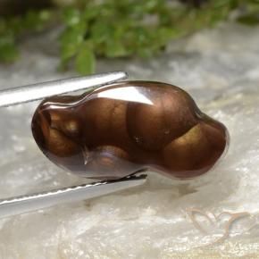 Agate de feu Multicolore naturelle Fantaisie, 5.47 ct, Translucide