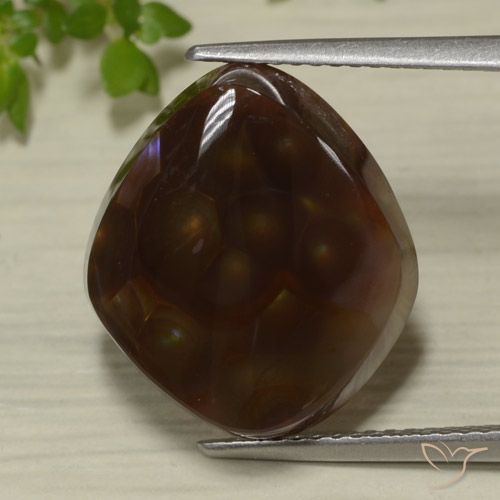 9.45ct Naturel Multicolore Agate de feu, Fantaisie, Translucide