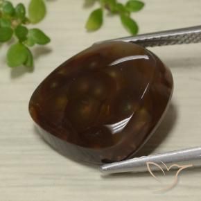 Agate de feu Multicolore naturelle Fantaisie, 9.45 ct, Translucide