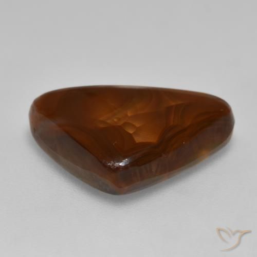 Agate de feu Multicolore naturelle Trillion, 6.64 ct, Opaque