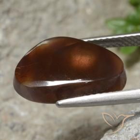 Agate de feu Multicolore naturelle Trillion, 5.37 ct, Translucide