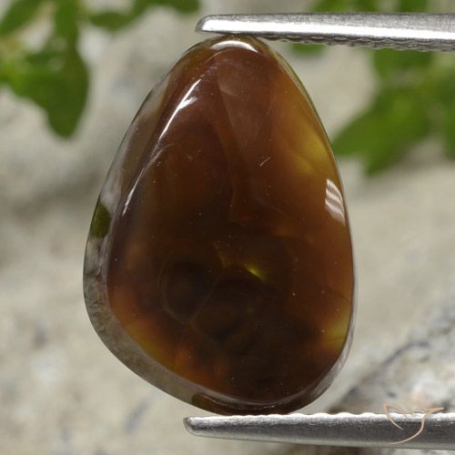 4.62ct Naturel Multicolore Agate de feu, Trillion, Translucide