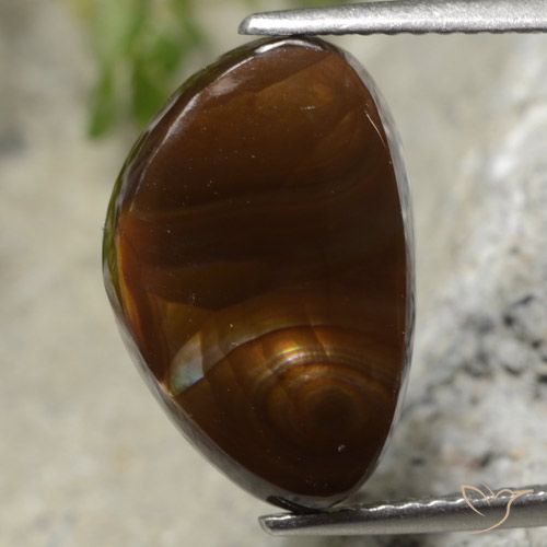 4.24ct Naturel Multicolore Agate de feu, Fantaisie, Translucide