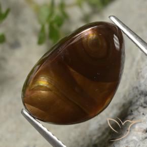 Agate de feu Multicolore naturelle Fantaisie, 4.24 ct, Translucide