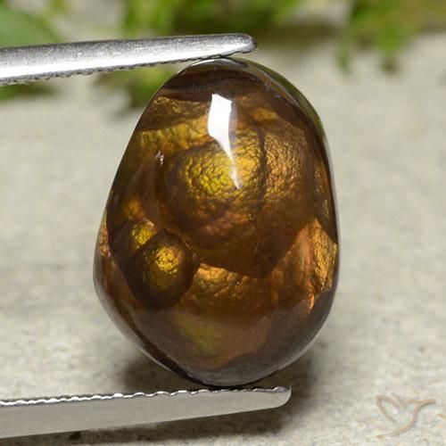 6.07ct Naturel Multicolore Agate de feu, Fantaisie, Opaque