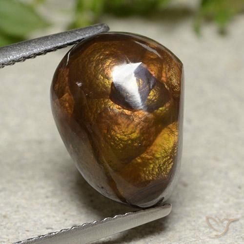 Agate de feu Multicolore naturelle Fantaisie, 6.07 ct, Opaque
