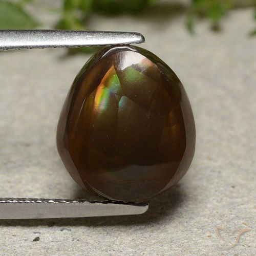 4.61ct Naturel Multicolore Agate de feu, Fantaisie, Opaque