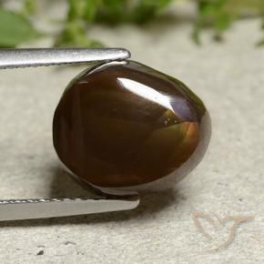 Agate de feu Multicolore naturelle Fantaisie, 4.61 ct, Opaque