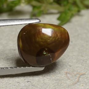 Agate de feu Multicolore naturelle Fantaisie, 3.31 ct, Translucide