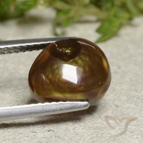 Agate de feu Multicolore naturelle Fantaisie, 3.31 ct, Translucide