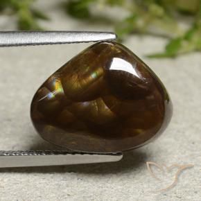 Agate de feu Multicolore naturelle Fantaisie, 5.95 ct, Opaque
