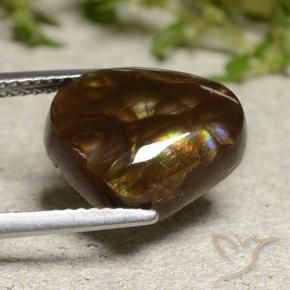 Agate de feu Multicolore naturelle Fantaisie, 5.95 ct, Opaque