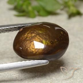 Agate de feu Multicolore naturelle Fantaisie, 3.69 ct, Opaque
