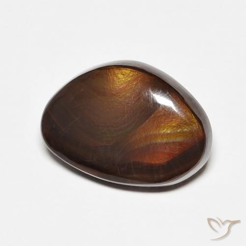 Agate de feu Multicolore naturelle Fantaisie, 7.08 ct, Translucide