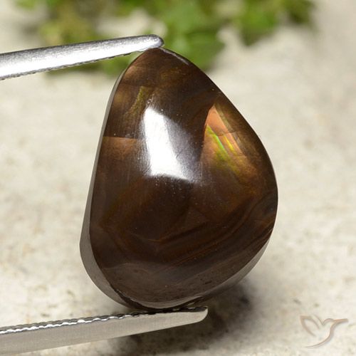 7.07ct Naturel Multicolore Agate de feu, Fantaisie, Translucide