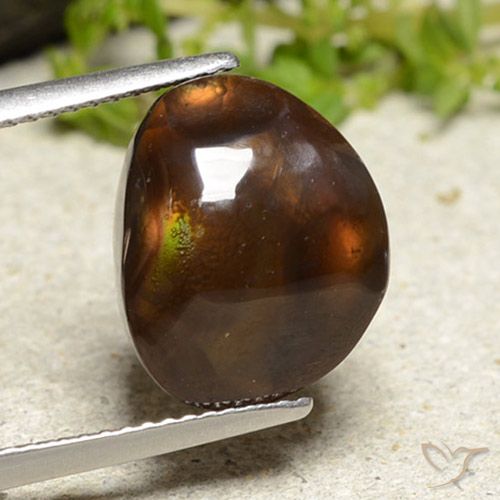 8.24ct Naturel Multicolore Agate de feu, Fantaisie, Opaque