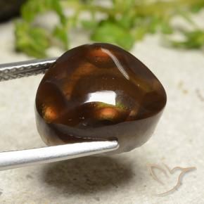 Agate de feu Multicolore naturelle Fantaisie, 8.24 ct, Opaque