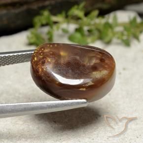 Agate de feu Multicolore naturelle Fantaisie, 10.09 ct, Opaque