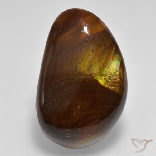 Agate de feu Multicolore naturelle Fantaisie, 8.25 ct, Opaque