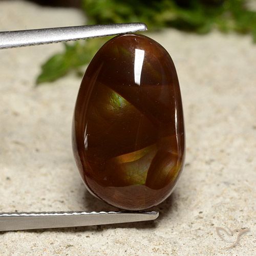 6.69ct Naturel Multicolore Agate de feu, Fantaisie, Opaque