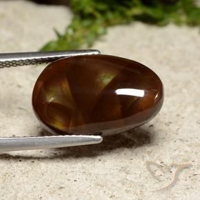 Agate de feu Multicolore naturelle Fantaisie, 6.69 ct, Opaque