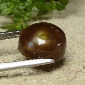 Agate de feu Multicolore naturelle Fantaisie, 4.76 ct, Opaque