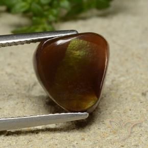 Agate de feu Multicolore naturelle Fantaisie, 4.94 ct, Opaque