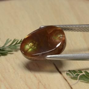 Agate de feu Multicolore naturelle ovale, 3.74 ct, Opaque