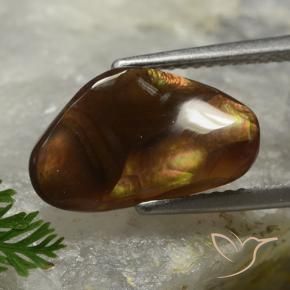 Agate de feu Multicolore naturelle Fantaisie, 2.77 ct, Opaque