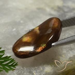 Agate de feu Multicolore naturelle Fantaisie, 2.77 ct, Opaque