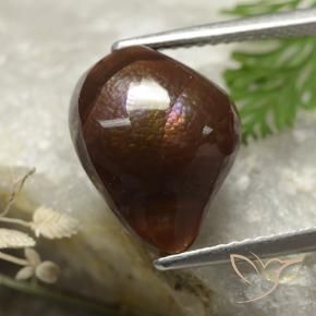 Agate de feu Multicolore naturelle Fantaisie, 4.97 ct, Opaque