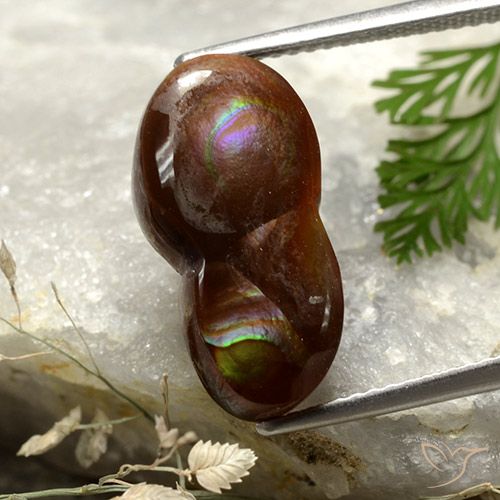 7.05ct Naturel Multicolore Agate de feu, Fantaisie, Opaque