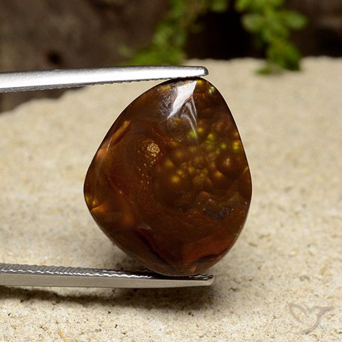 14.36ct Naturel Multicolore Agate de feu, Fantaisie, Opaque