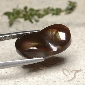 Agate de feu Multicolore naturelle Fantaisie, 10.91 ct, Opaque
