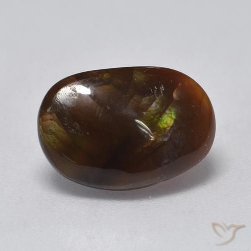 Agate de feu Multicolore naturelle Fantaisie, 2.60 ct, Translucide