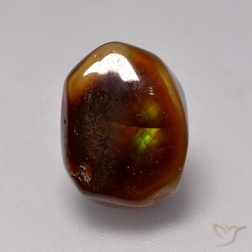 4.10ct Naturel Multicolore Agate de feu, Fantaisie, Translucide