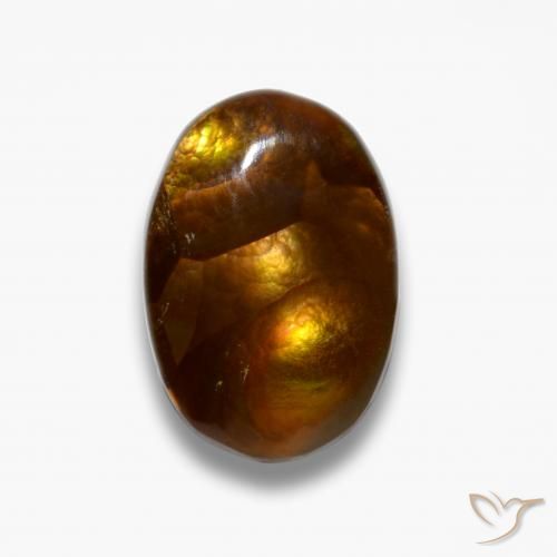 4.19ct Naturel Multicolore Agate de feu, ovale, Opaque