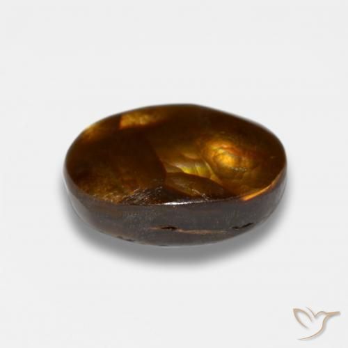 Agate de feu Multicolore naturelle ovale, 4.19 ct, Opaque