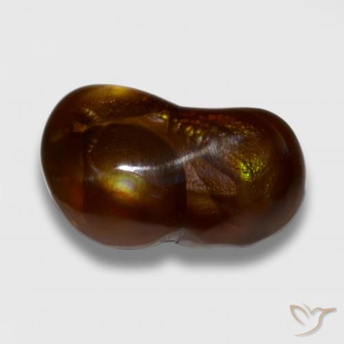 10.11ct Naturel Multicolore Agate de feu, Fantaisie, Opaque