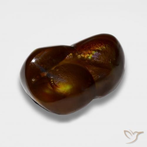 Agate de feu Multicolore naturelle Fantaisie, 10.11 ct, Opaque