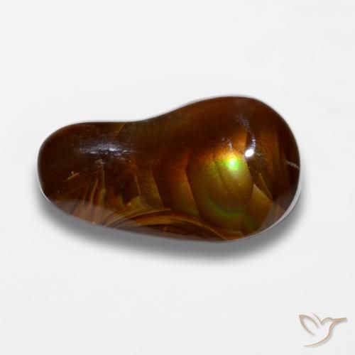 7.36ct Naturel Multicolore Agate de feu, Fantaisie, Opaque