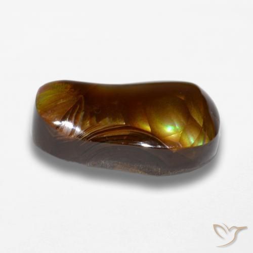 Agate de feu Multicolore naturelle Fantaisie, 7.36 ct, Opaque