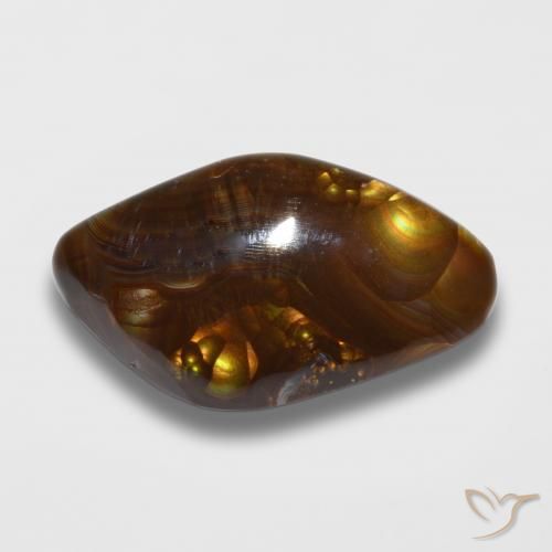 11.34ct Naturel Multicolore Agate de feu, Fantaisie, Opaque